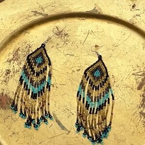 Pierced Navajo earrings from Santa Fee